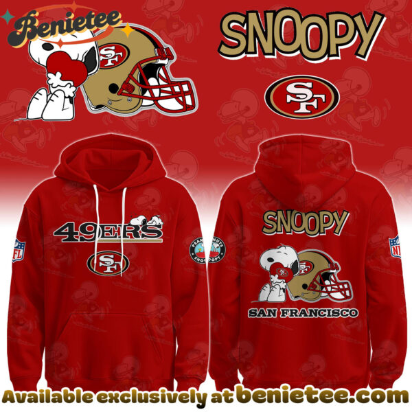 San Francisco 49ers x Snoopy Hoodie, Sweatshirt, T-shirt Limited Edition - Selling Out Fast