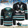 San Jose Sharks Premium NHL Graffiti My Team 4 Life Hockey Jersey