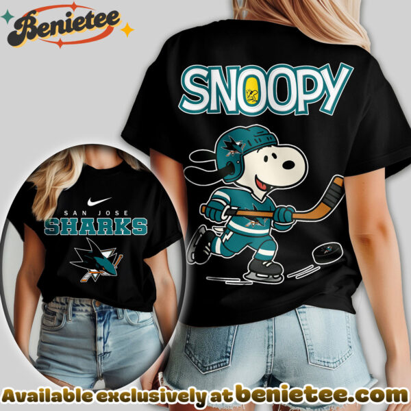 San Jose Sharks Premium NHL Snoopy Hockey Women Tshirt, Sweatshirt, Hoodie