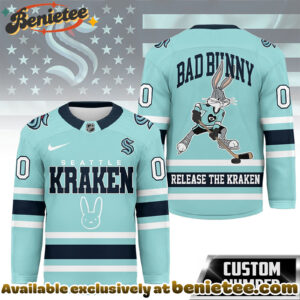 Seattle Kraken Premium NHL Bad Bunny Hockey Jersey NY