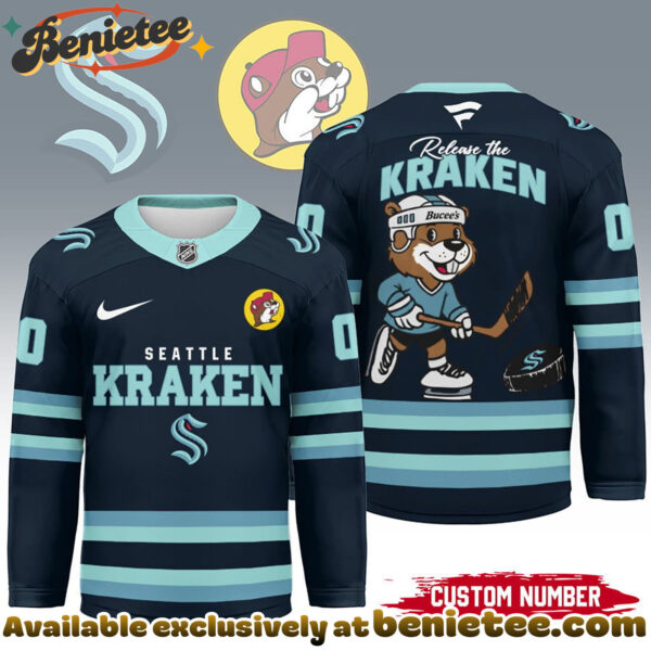 Seattle Kraken Premium NHL Bucees Personalized Hockey Jersey