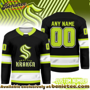 Seattle Kraken Premium NHL Hi-Vis Hockey Spirit Custom Name and Number Jersey