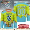 Seattle Kraken Premium NHL Scooby Doo Hockey Jersey