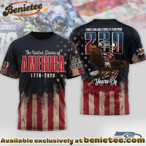 Seattle Seahawks Premium NFL 250th Anniversary Of America 3D Shirt, Hoodie, Sweatshirt