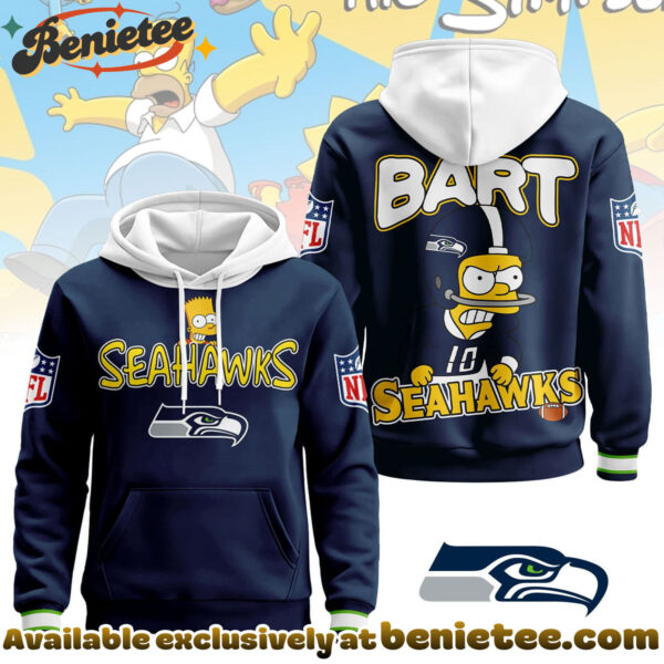 Seattle Seahawks Premium NFL Bart Simpson Hoodie, Sweatshirt, Tshirt