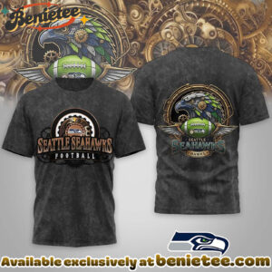 Seattle Seahawks Premium NFL Steampunk T-shirt