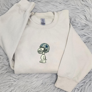 Dallas Cowboys Embroidered Shirt, Snoopy Football Helmet Embroidered Shirt