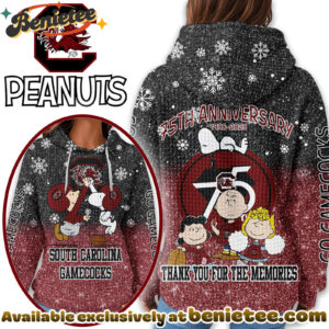 South Carolina Gamecocks Premium NCAA Peanuts Anniversary 3D Waffle Hoodie, Sweatshirt, Tshirt HI