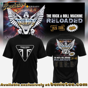 TRIUMPH - The Rock x Roll Machine Reloaded Tour 2026 Collection Hoodie, Sweatshirt, Tshirt - Ver 6