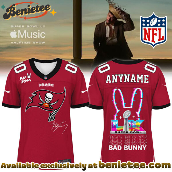Tampa Bay Buccaneers x Bad Bunny Super Bowl Football Jersey Limited Edition