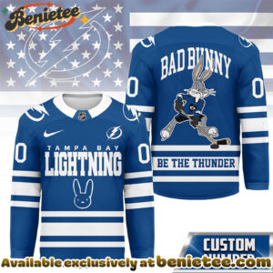 Tampa Bay Lightning Premium NHL Bad Bunny Hockey Jersey NY