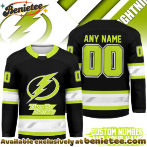 Tampa Bay Lightning Premium NHL Hi-Vis Hockey Spirit Custom Name and Number Jersey