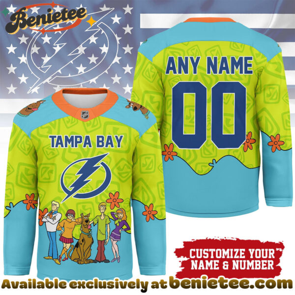 Tampa Bay Lightning Premium NHL Scooby Doo Hockey Jersey