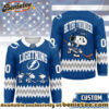 Tampa Bay Lightning Premium NHL Snoopy Personalized Hockey Jersey