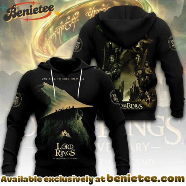 The Lord of the Rings 25th Anniversary 3D Apparel Tshirt, Sweatshirt, Hoodie - Ver 19