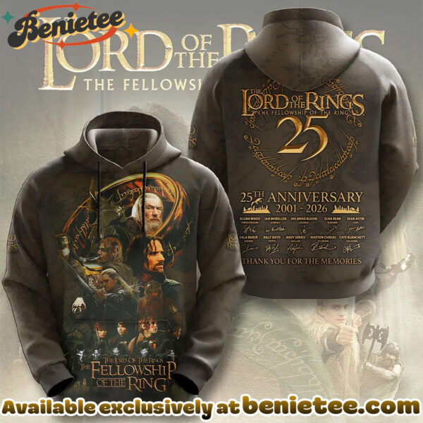 The Lord of the Rings 25th Anniversary 3D Apparel Tshirt, Sweatshirt, Hoodie - Ver 24