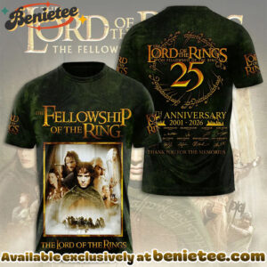 The Lord of the Rings 25th Anniversary 3D Apparel Tshirt, Sweatshirt, Hoodie - Ver 16