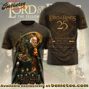 The Lord of the Rings 25th Anniversary 3D Apparel Tshirt, Sweatshirt, Hoodie - Ver 24