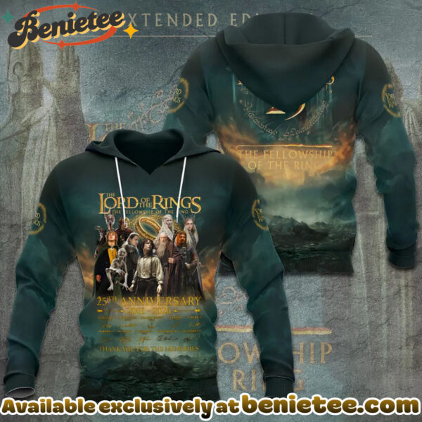 The Lord of the Rings 25th Anniversary 3D Apparel Tshirt, Sweatshirt, Hoodie - Ver 7