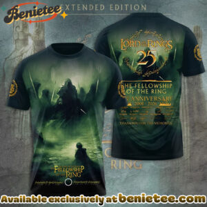 The Lord of the Rings 25th Anniversary 3D Apparel Tshirt, Sweatshirt, Hoodie - Ver 12