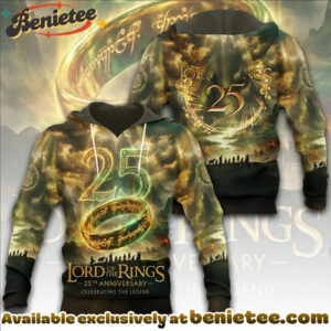 The Lord of the Rings 25th Anniversary 3D Apparel Tshirt, Sweatshirt, Hoodie - Ver 3