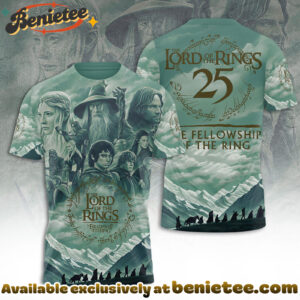 The Lord of the Rings 25th Anniversary 3D Apparel Tshirt, Sweatshirt, Hoodie - Ver 6