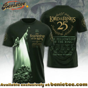 The Lord of the Rings 25th Anniversary 3D Apparel Tshirt, Sweatshirt, Hoodie - Ver 9
