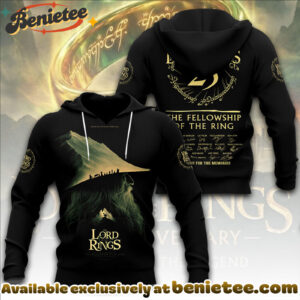 The Lord of the Rings 25th Anniversary 3D Apparel Tshirt, Sweatshirt, Hoodie - Ver 10