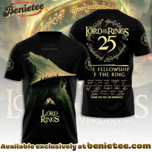 The Lord of the Rings 25th Anniversary 3D Apparel Tshirt, Sweatshirt, Hoodie - Ver 10