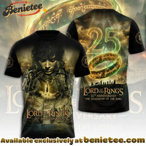 The Lord of the Rings 25th Anniversary 3D Apparel Tshirt, Sweatshirt, Hoodie - Ver 14