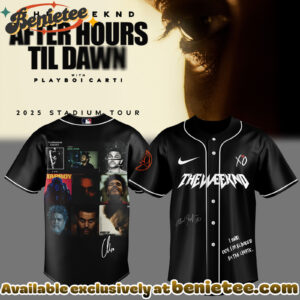 The Weeknd After Hours Till Dawn Tour Baseball Jersey