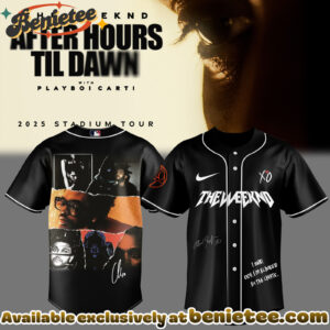 The Weeknd After Hours Till Dawn Tour Baseball Jersey - Ver 2