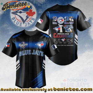 Toronto Blue Jays 2025 American League Champions Baseball Jersey - Ver 2