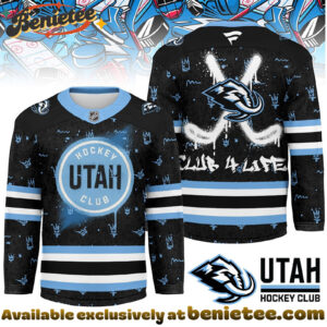 Utah Hockey Club Premium NHL Graffiti My Team 4 Life Hockey Jersey