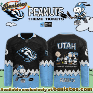 Utah Mammoth x 75th Anniversary Of Peanuts 2025 Limited Edition Hockey Jersey