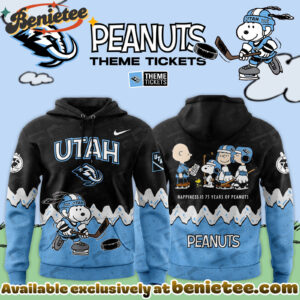 Utah Mammoth x 75th Anniversary Of Peanuts 2025 Limited Edition Hoodie, Sweatshirt, Tshirt