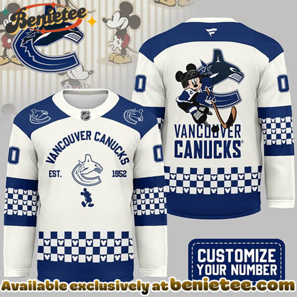 Vancouver Canucks Premium NHL Disney Game Day Hockey Jersey