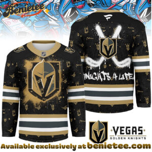 Vegas Golden Knights Premium NHL Graffiti My Team 4 Life Hockey Jersey