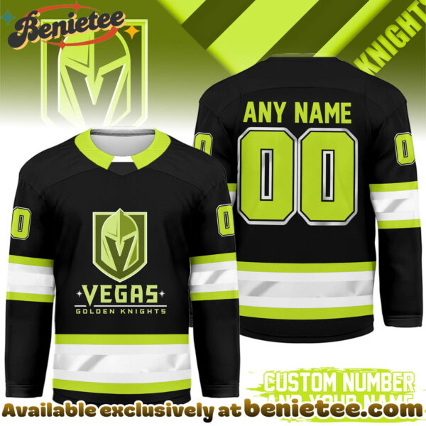 Vegas Golden Knights Premium NHL Hi-Vis Hockey Spirit Custom Name and Number Jersey