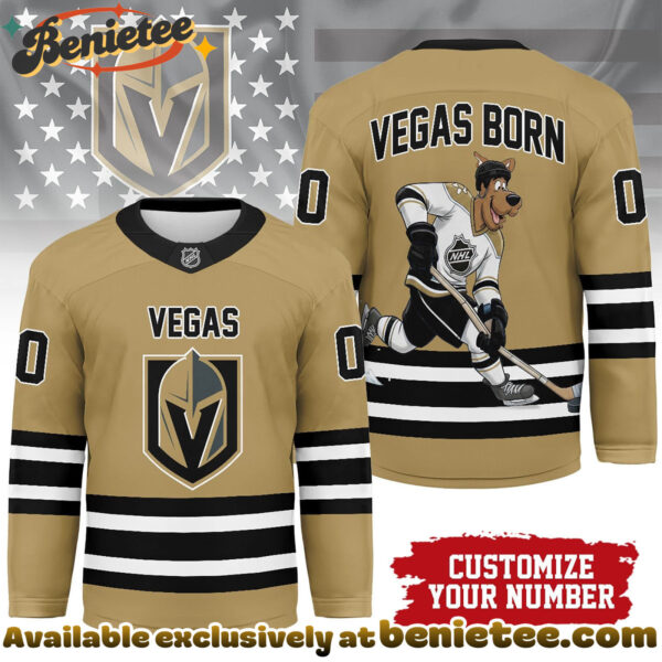 Vegas Golden Knights Premium NHL Scooby Doo Personalized Hockey Jersey