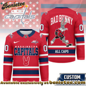 Washington Capitals Premium NHL Bad Bunny Hockey Jersey NY
