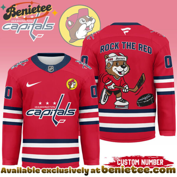 Washington Capitals Premium NHL Bucees Personalized Hockey Jersey