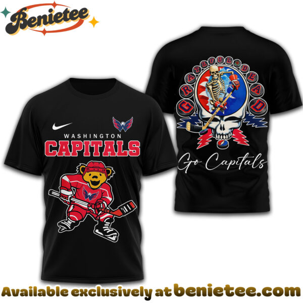 Washington Capitals Premium NHL Deadhead 3D Shirt