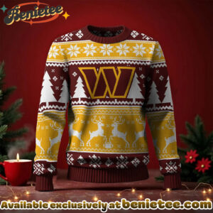 Washington Commanders 2025 Christmas New Ugly Sweatshirt, All Team NFL