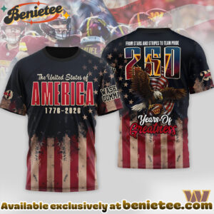 Washington Commanders Premium NFL 250th Anniversary Of America 3D Shirt, Hoodie, Sweatshirt