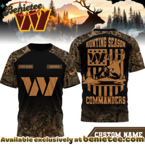 Washington Commanders Premium NFL Hunting Season 3D Shirt