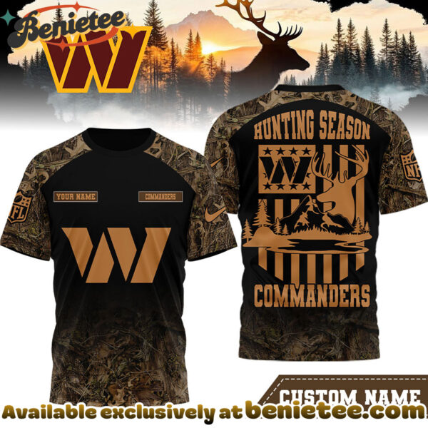 Washington Commanders Premium NFL Hunting Season 3D Shirt