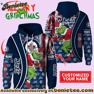 Winnipeg Jets x The Grinch Christmas Hockey Hoodie Limited-3D Unisex Hoodie