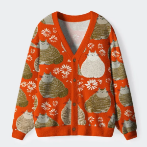 Fat Cat Ugly Cardigan Sweater