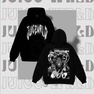 Juice WRLD 999 Graphic Crewneck Hoodie, Vintage Rap Music Pullover, Unisex Streetwear Fan Top